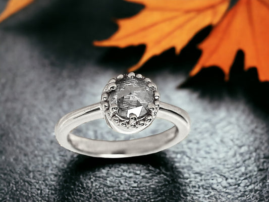Classic Rose Cut Round Diamond Ring for a Beautiful Engagement