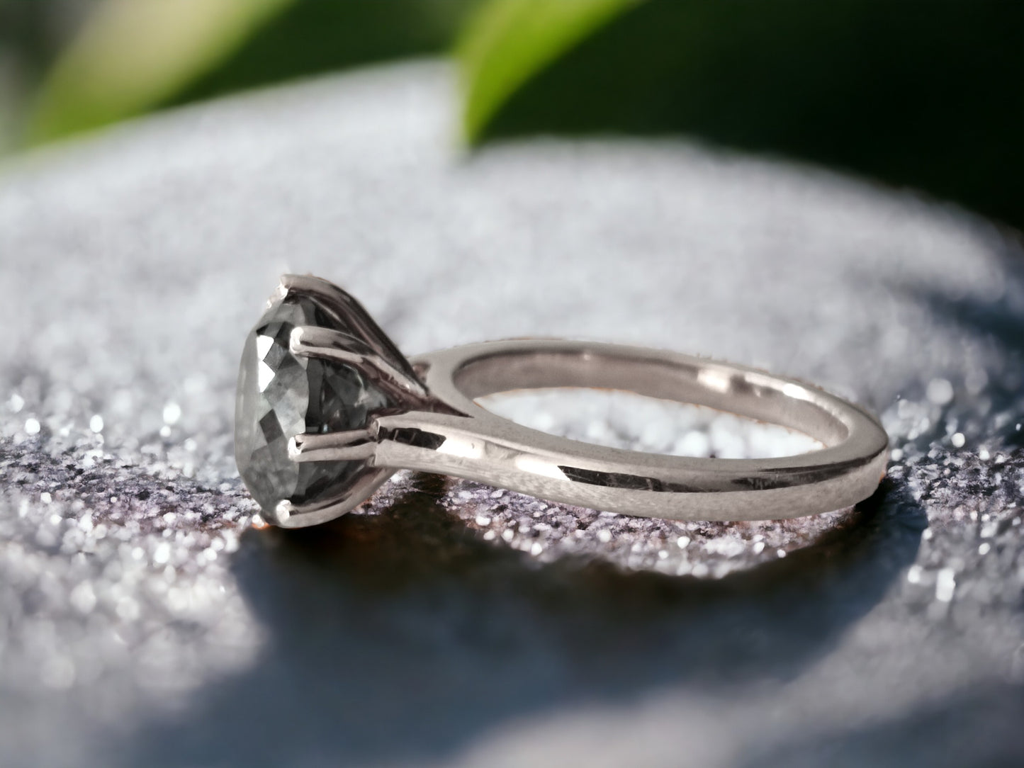 Portuguese Cut Diamond Ring, Unique Engagement Ring, Handmade Gold Bridal Ring, Statement Diamond Jewellery