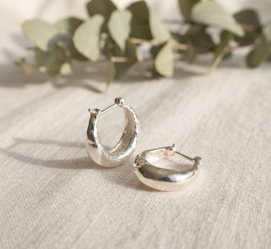 Silver Hoop Earrings for Women