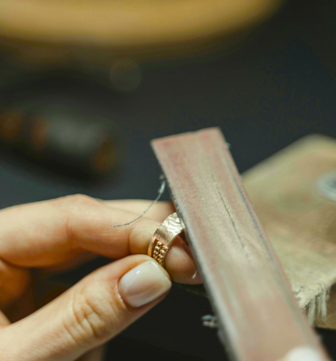 Colección de anillos de sello hechos a mano