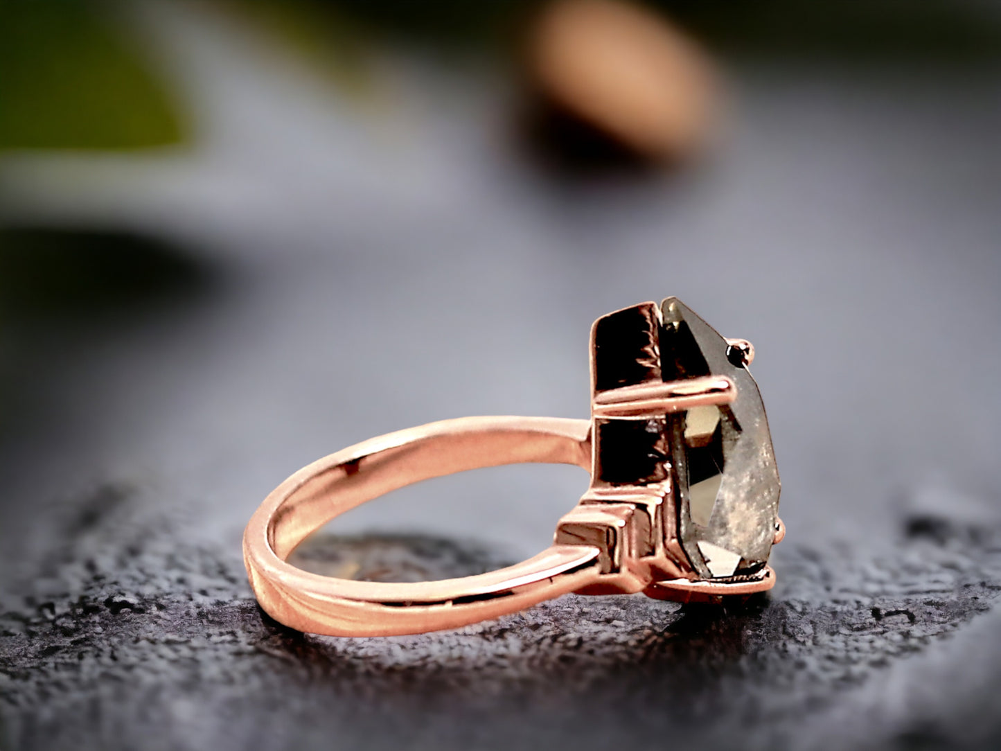 Kite Cut Diamond Ring in Solid Gold for Modern Engagements