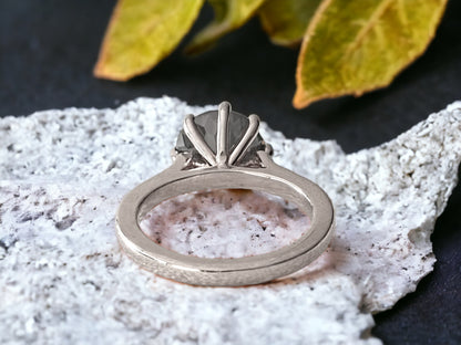 Portuguese Cut Diamond Ring, Unique Engagement Ring, Handmade Gold Bridal Ring, Statement Diamond Jewellery