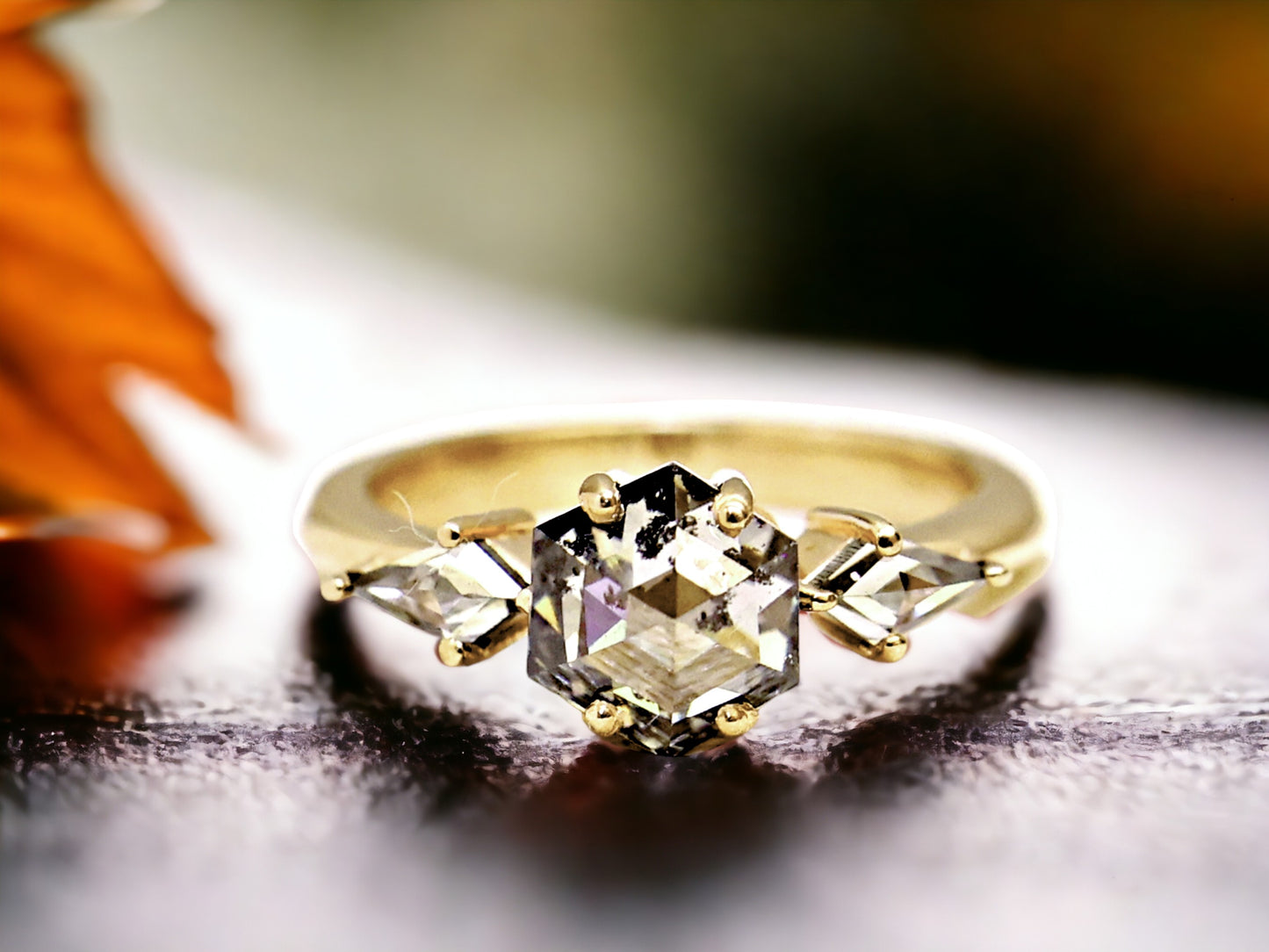 Hexagon Kite Cut Diamond Ring for a Modern Engagement Style