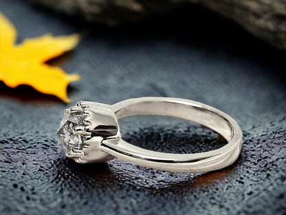 Classic Rose Cut Round Diamond Ring for a Beautiful Engagement