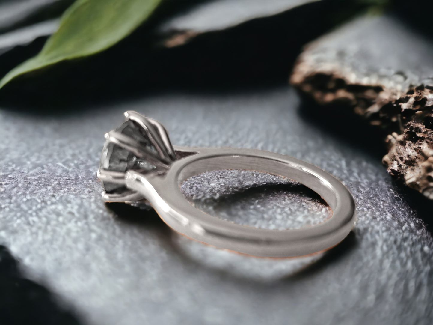 Portuguese Cut Diamond Ring, Unique Engagement Ring, Handmade Gold Bridal Ring, Statement Diamond Jewellery