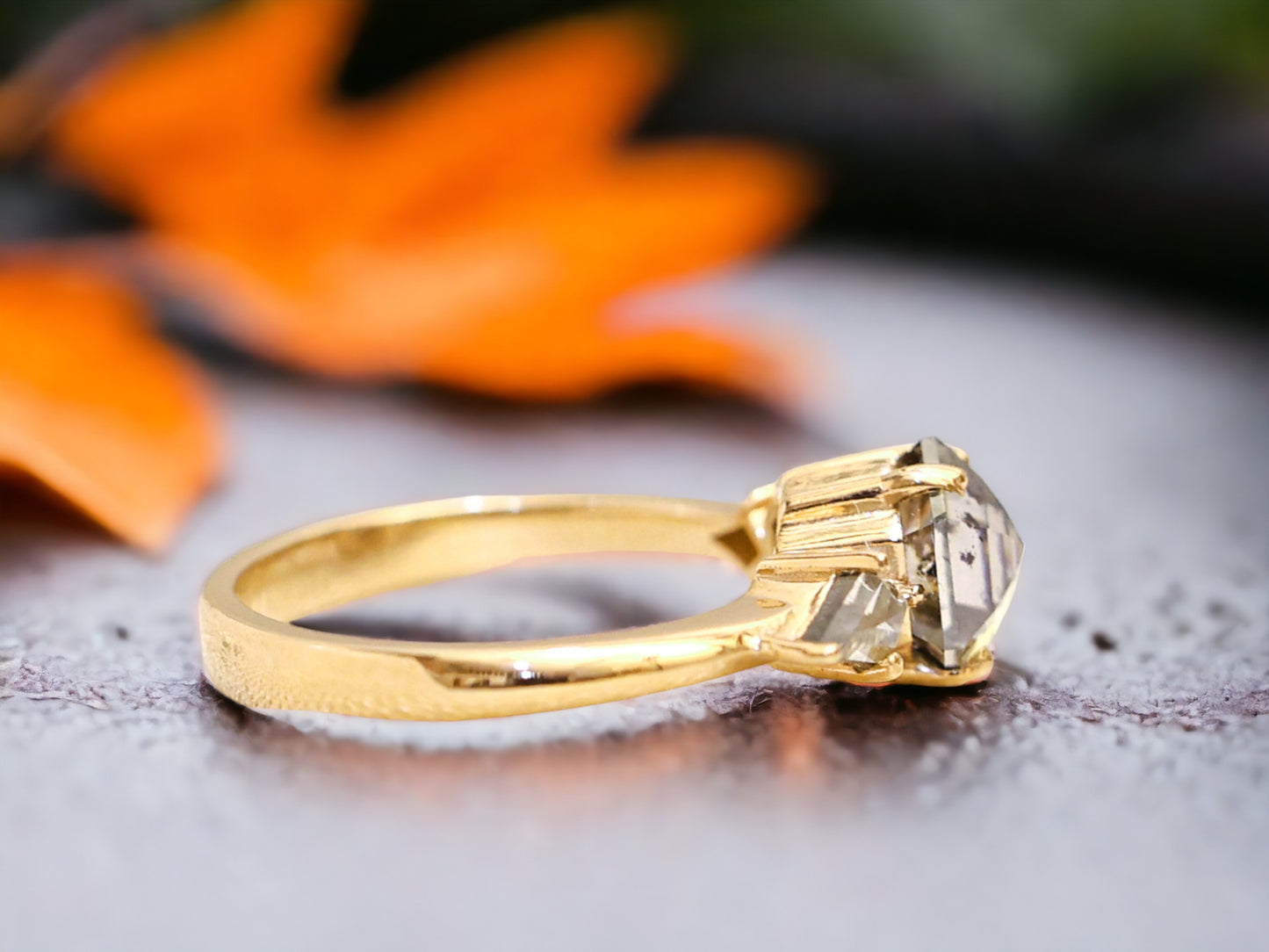Hexagon Kite Cut Diamond Ring for a Modern Engagement Style