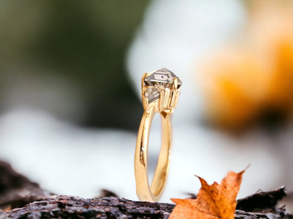 Hexagon Kite Cut Diamond Ring for a Modern Engagement Style