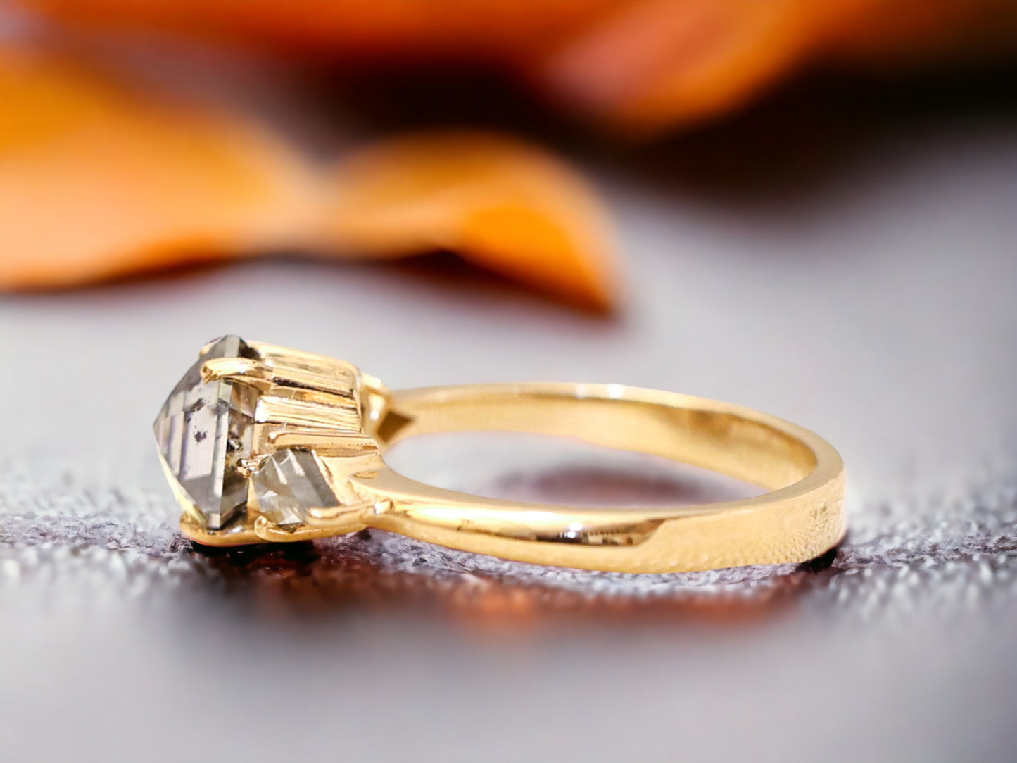 Hexagon Kite Cut Diamond Ring for a Modern Engagement Style