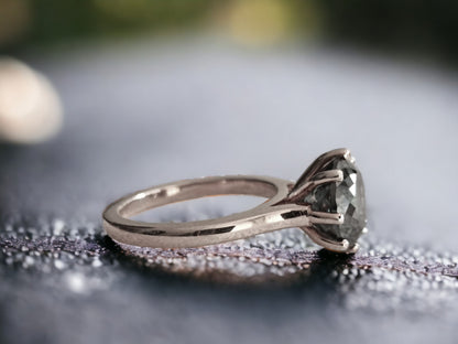 Portuguese Cut Diamond Ring, Unique Engagement Ring, Handmade Gold Bridal Ring, Statement Diamond Jewellery
