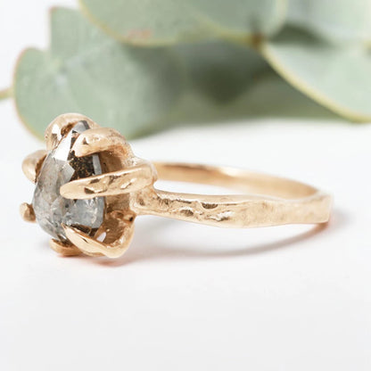 Pear Diamond Engagement Ring in a Timeless Elegant Design