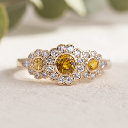 Natural Yellow Sapphire Ring