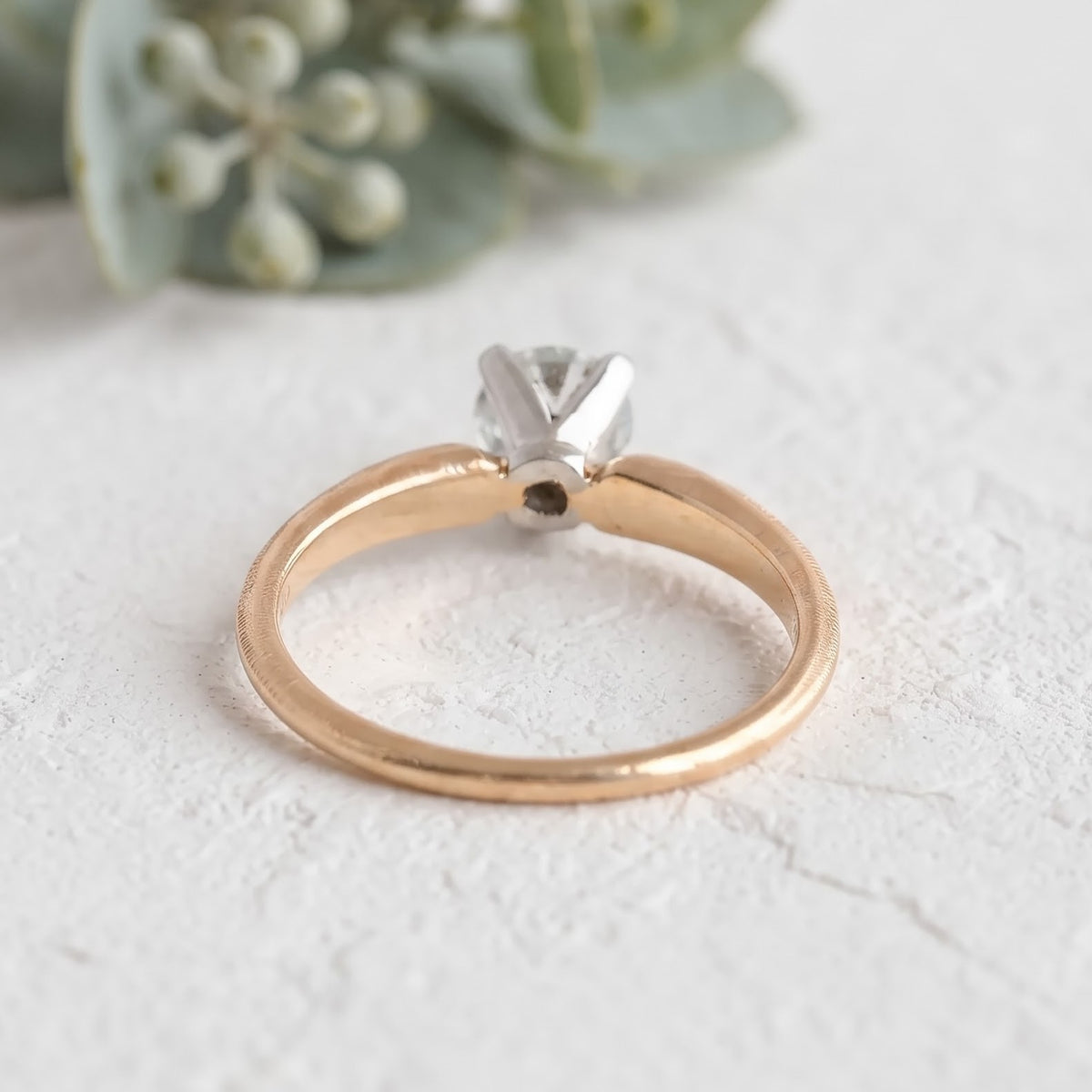0.60Ct Round Lab Grown Diamond Ring