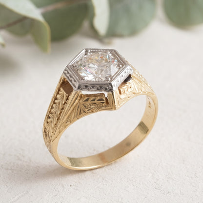 Vintage Art Deco Ring | Handmade Fine Jewelry