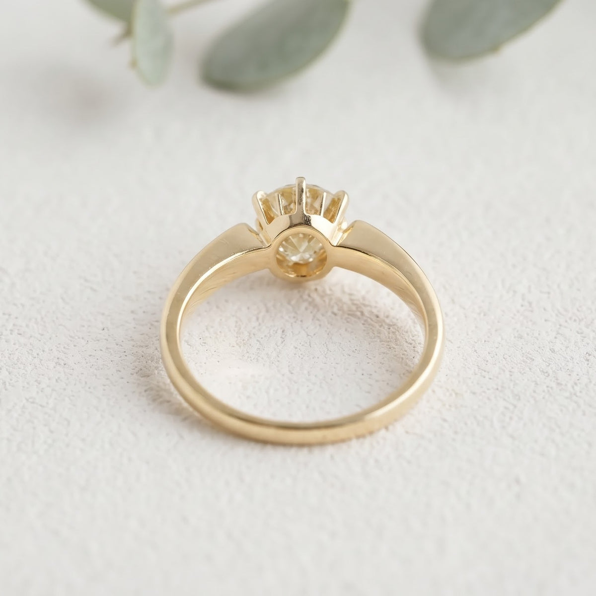 Round Lab Grown Diamond Ring 2.05 Ct Statement Jewelry
