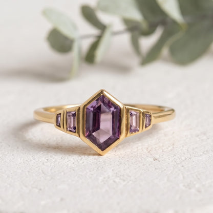 Natural Alexandrite Gemstone Ring