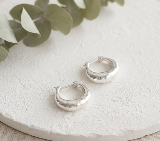 Silver Hoop Earrings for Women