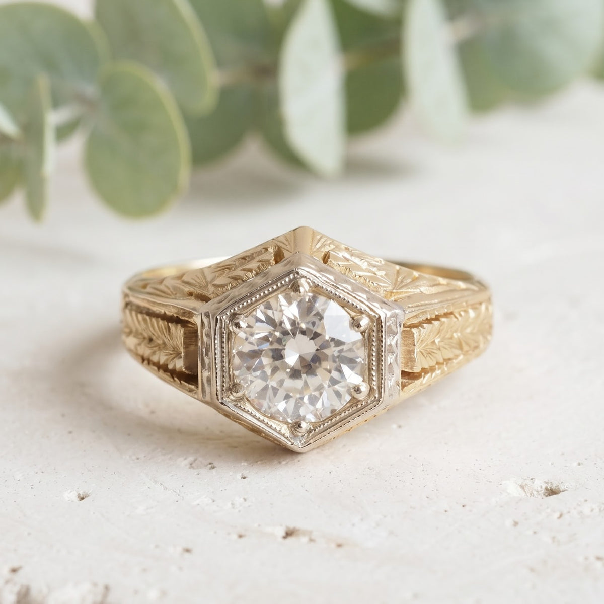 Vintage Art Deco Ring | Handmade Fine Jewelry