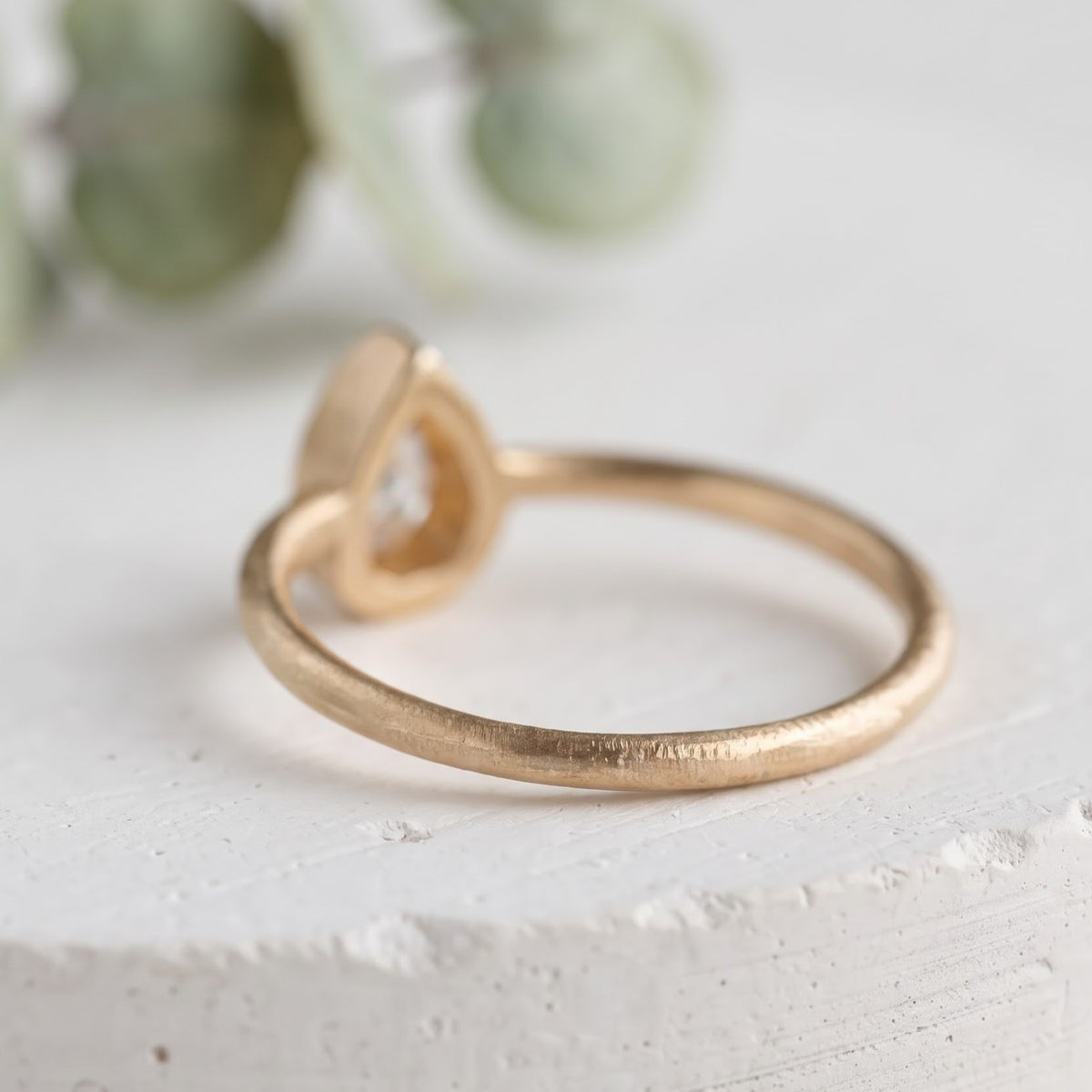 Pear Lab Grown Diamond Engagement Ring