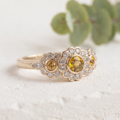 Natural Yellow Sapphire Ring