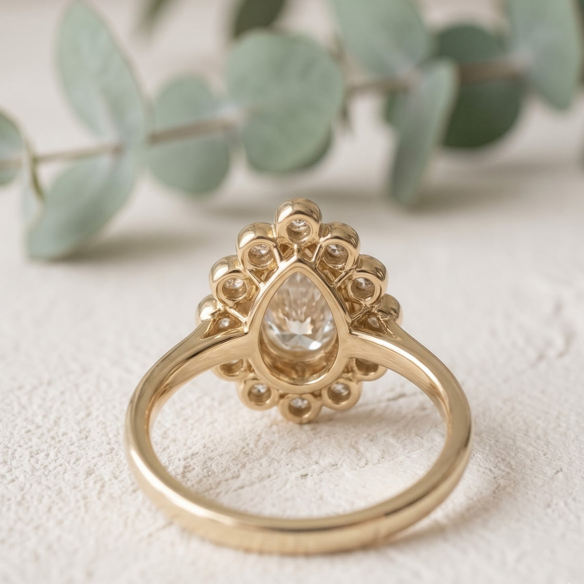 Pear Cut Diamond Engagement Ring