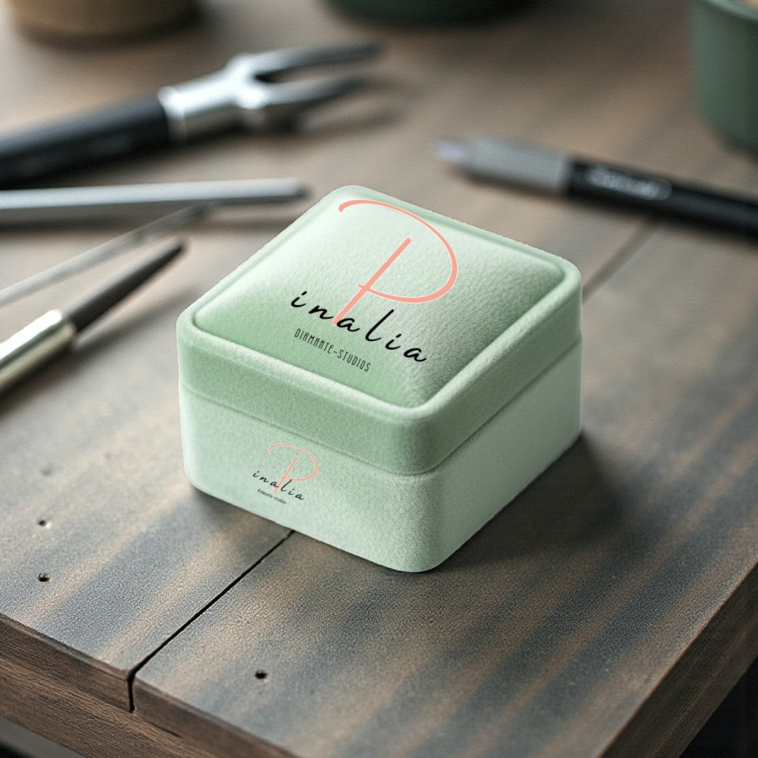 Handcrafted Natural Grey Diamond Ring