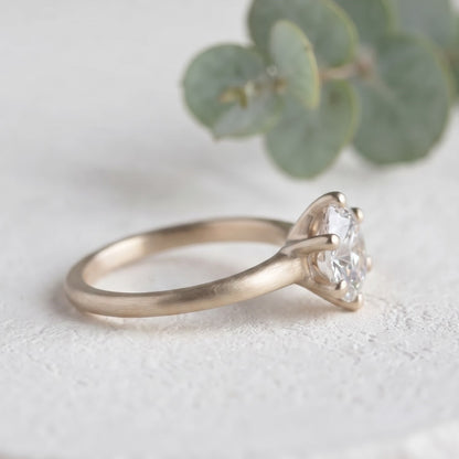 Oval Lab Grown Diamond Solitaire Ring