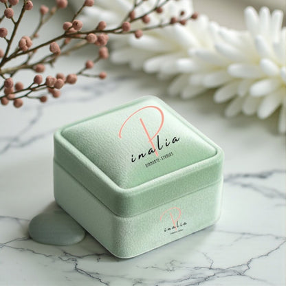 A premium ring box with an elegant design and soft interior lining, designed to safely present and protect engagement rings, wedding bands, and special jewelry gifts.